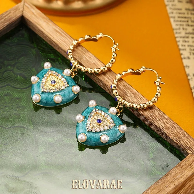 Seraphine Nocturne Pearl Heart Drop Earrings product image 7