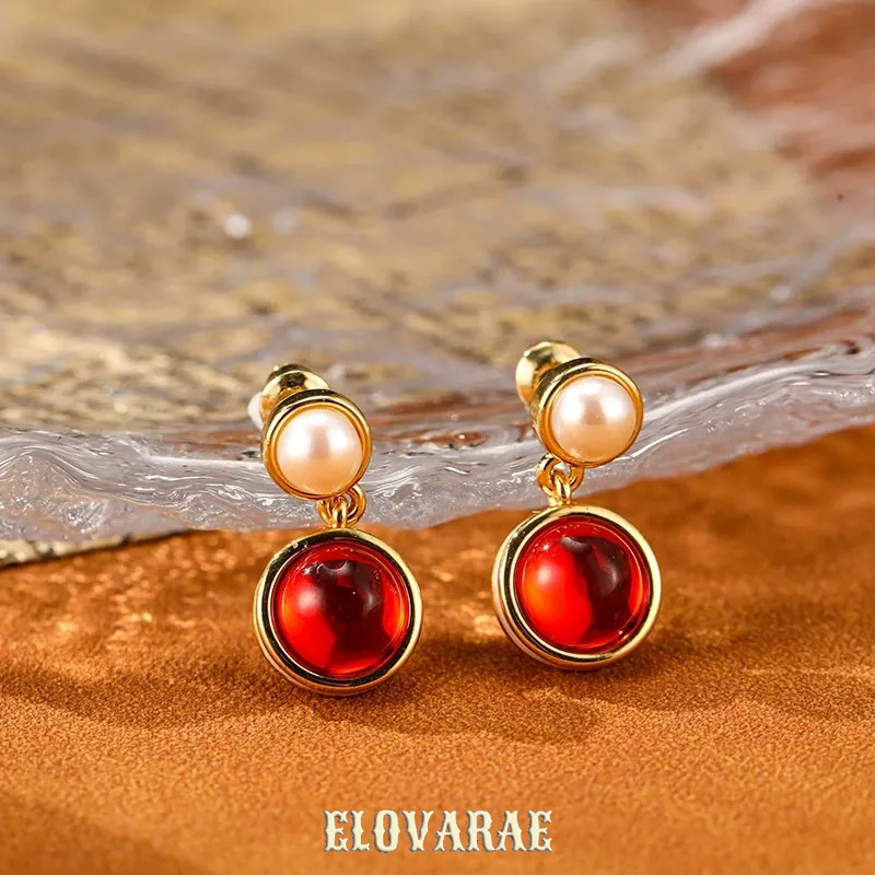 Marielle Bloom Pearl Ruby Stud Earrings product image 8