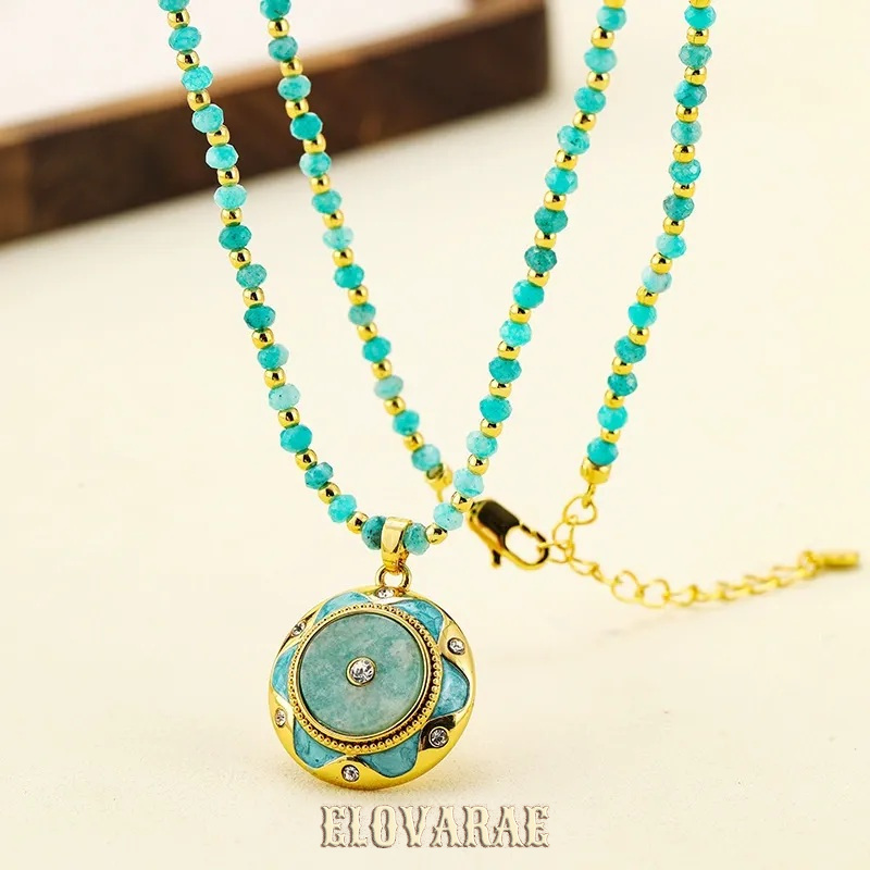 Amara Lustre Floral Enamel Pendant Necklace product image 8