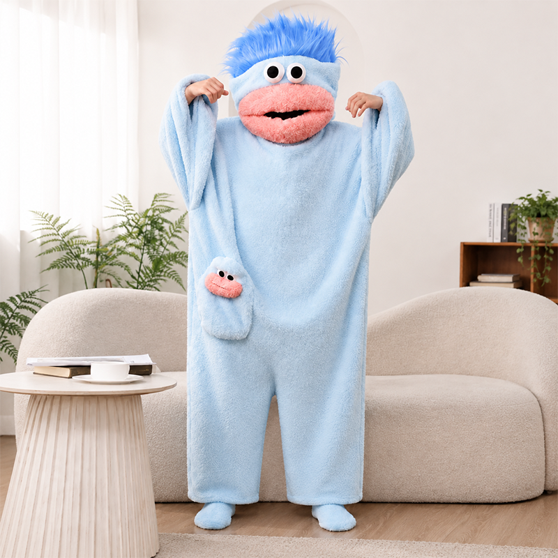 😂 Goofy Plush Character Onesie – Better Together 👯