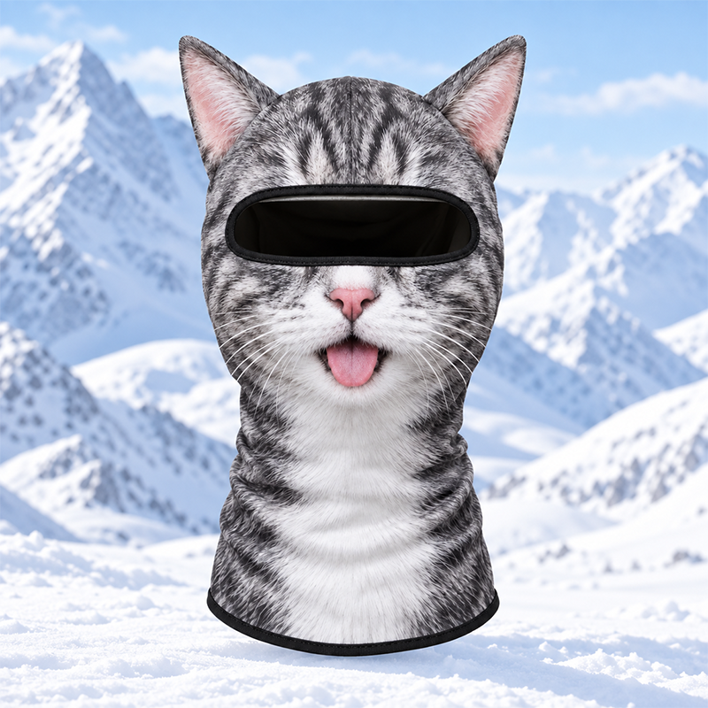 🔥 50% OFF – Fleece-lined wild animal print ski balaclava 🐺❄️