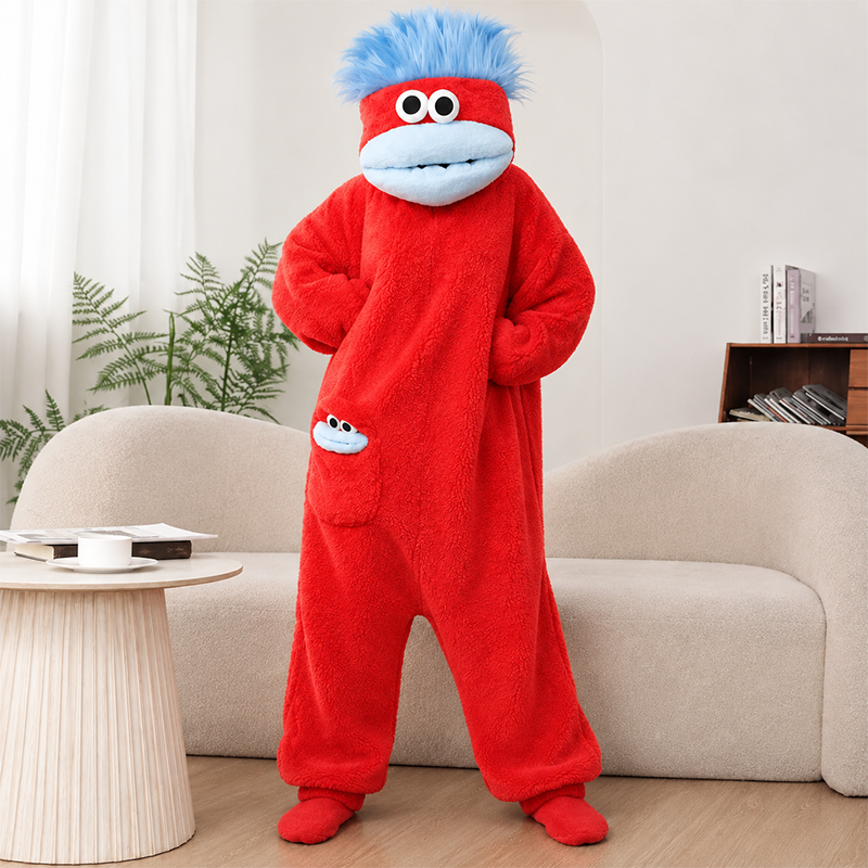 😂 Goofy Plush Character Onesie – Better Together 👯