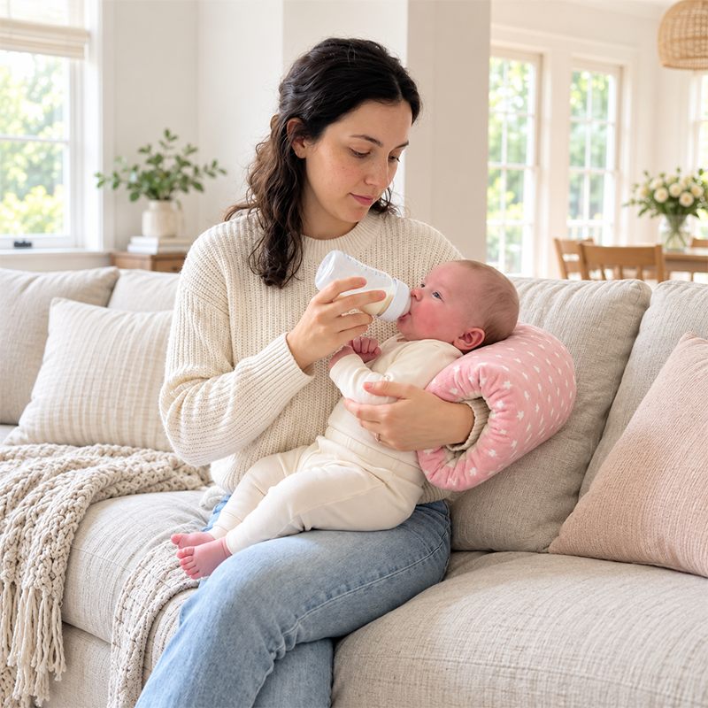 60% OFF 🍼 Portable Nursing Arm Pillow – Soft Support for Every Feed ☁️
