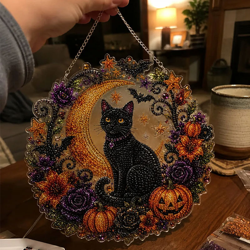 💎 49% OFF –Halloween Diamond Art Hanging Ornament Kit🎃