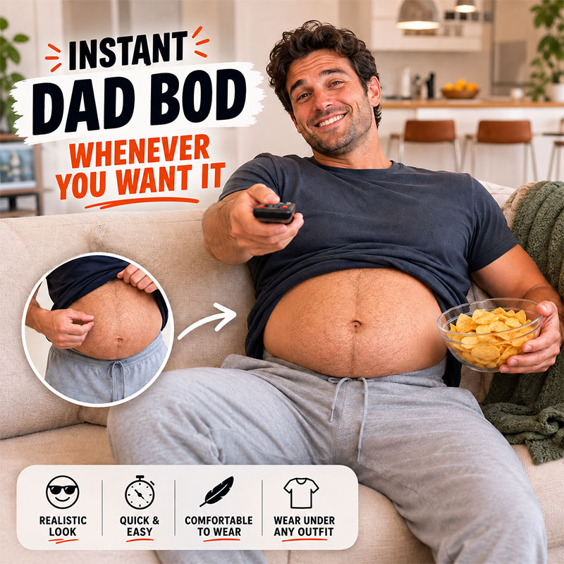 😂 49% OFF – The Most Viral "Dad Bod" Pack on the Internet | Funny Hidden Storage Waist Bag 🎁