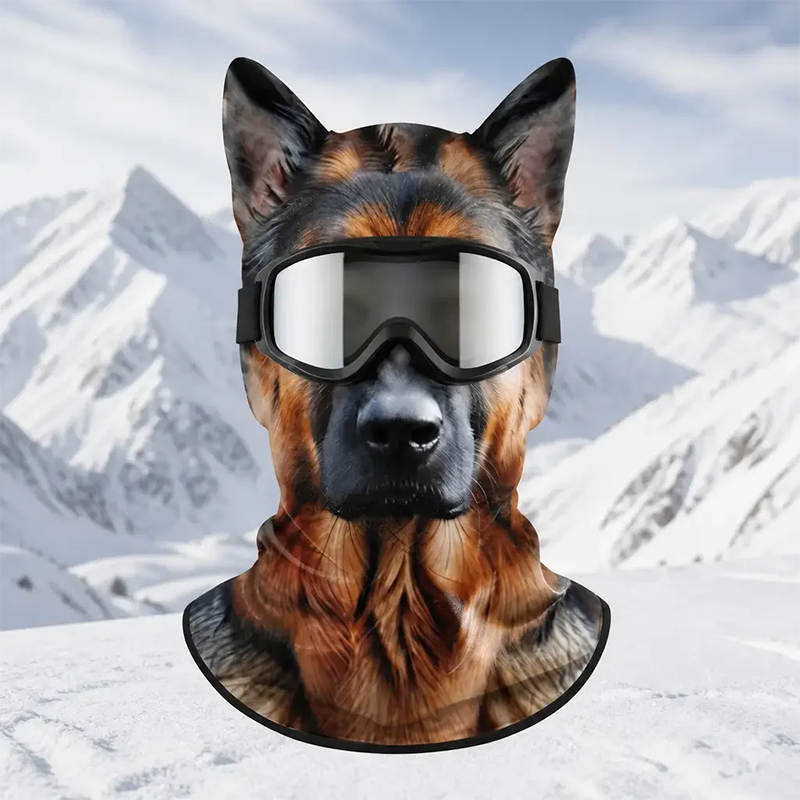 🔥 50% OFF – Fleece-lined wild animal print ski balaclava 🐺❄️