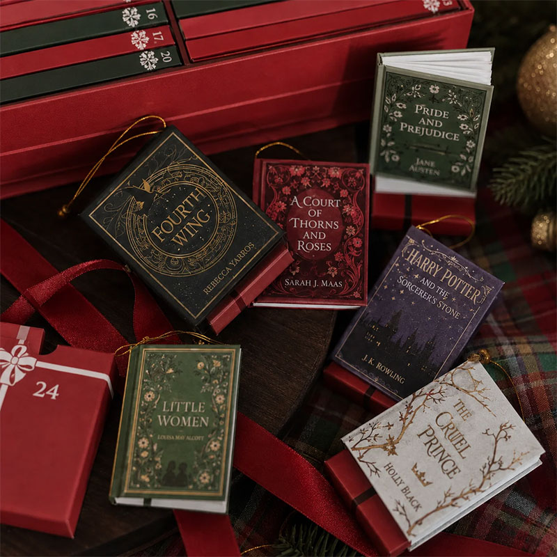 📚 49% OFF – Mini Book Christmas Ornament Advent Calendar | 25 Bookish Surprises 🎄