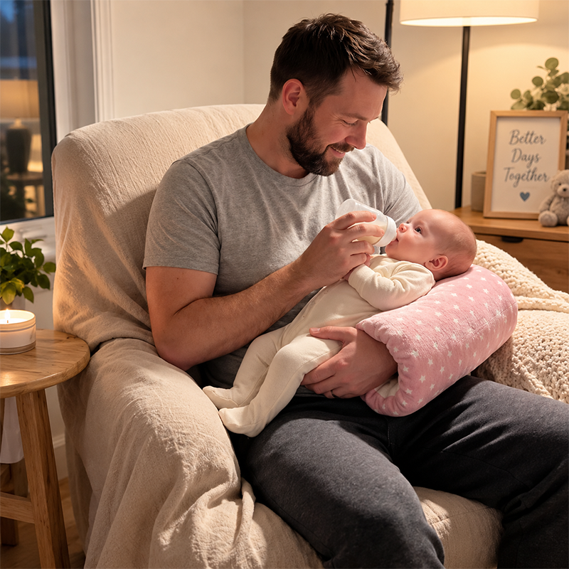 60% OFF 🍼 Portable Nursing Arm Pillow – Soft Support for Every Feed ☁️