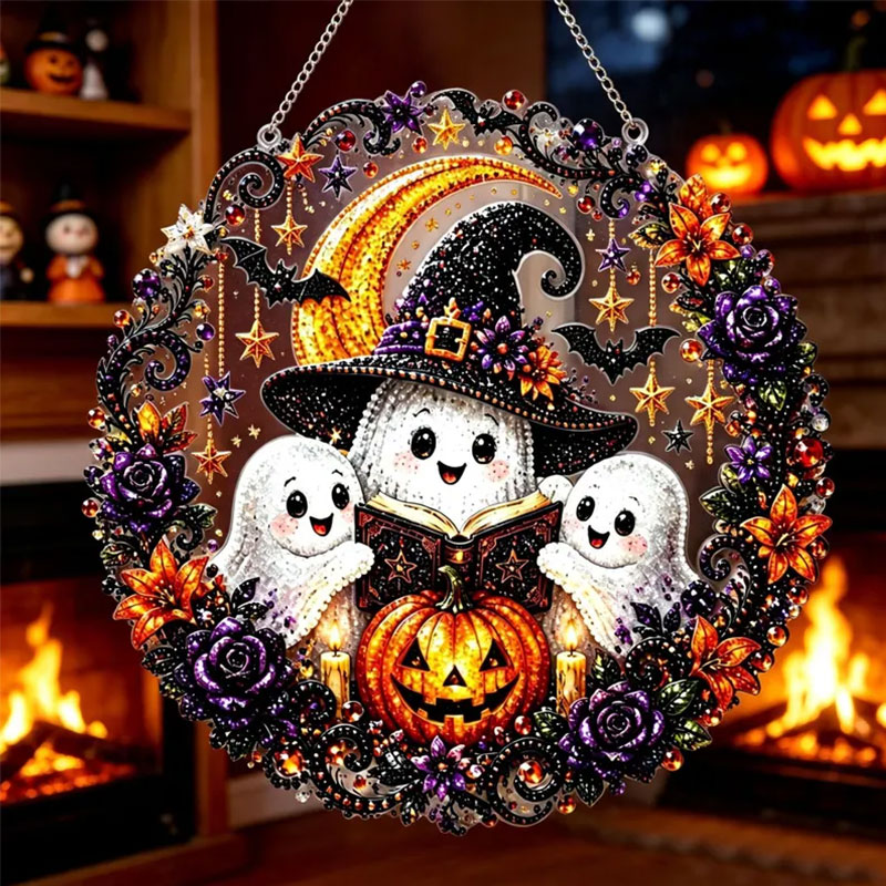 💎 49% OFF –Halloween Diamond Art Hanging Ornament Kit🎃