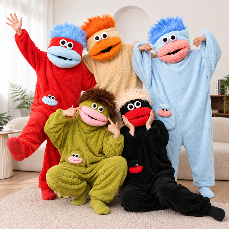 😂 Goofy Plush Character Onesie – Better Together 👯