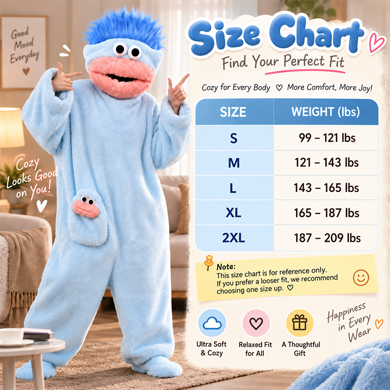 😂 Goofy Plush Character Onesie – Better Together 👯