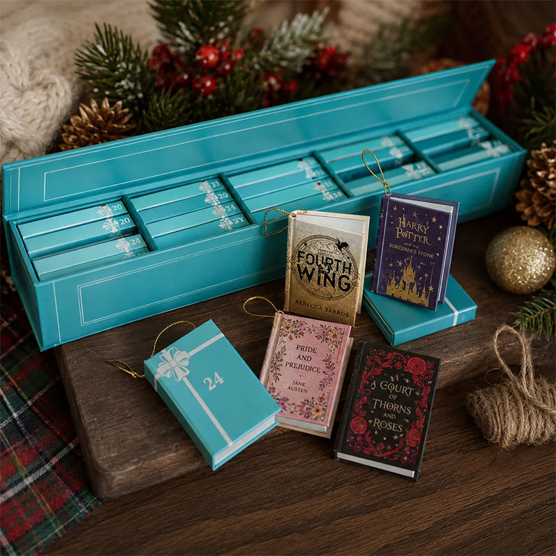 📚 49% OFF – Mini Book Christmas Ornament Advent Calendar | 25 Bookish Surprises 🎄