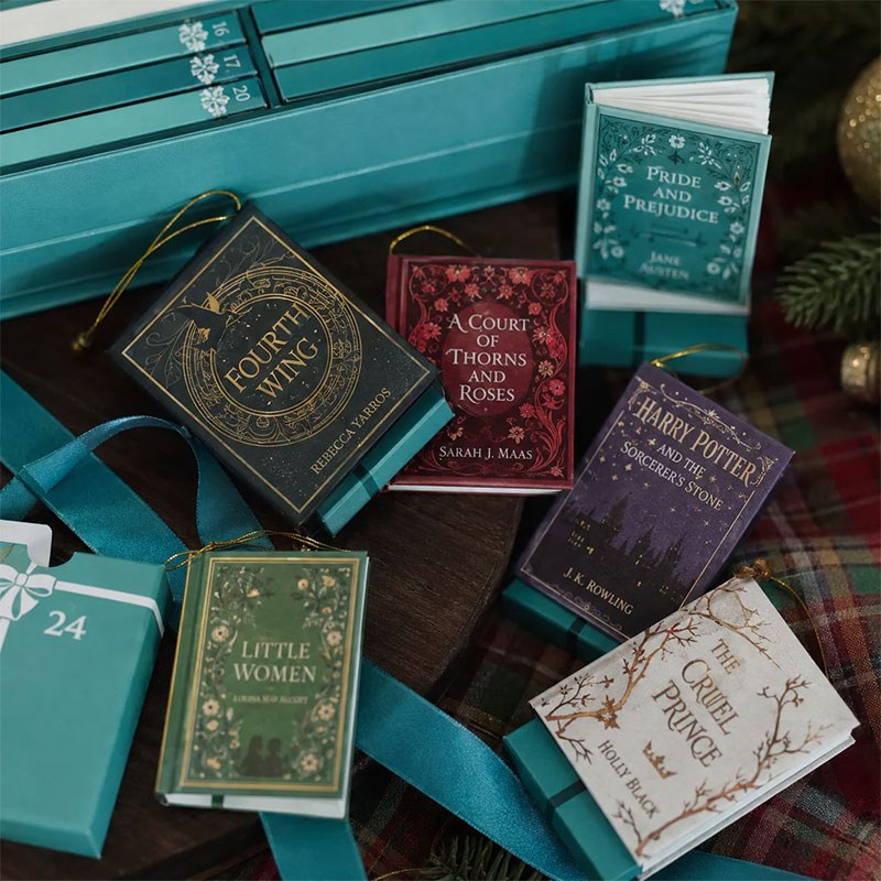 📚 49% OFF – Mini Book Christmas Ornament Advent Calendar | 25 Bookish Surprises 🎄