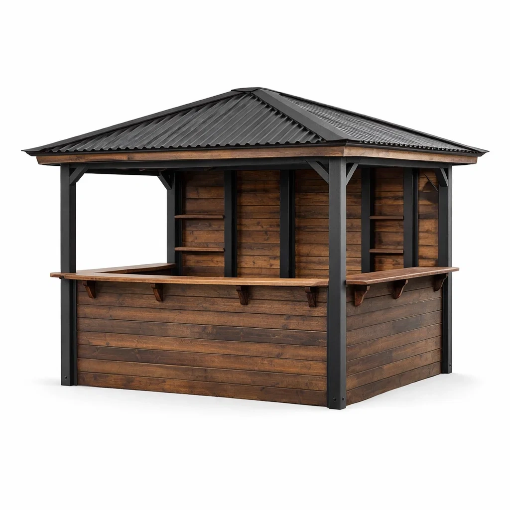 Grandes structures de jardin,Pavillon de bar-furnivato