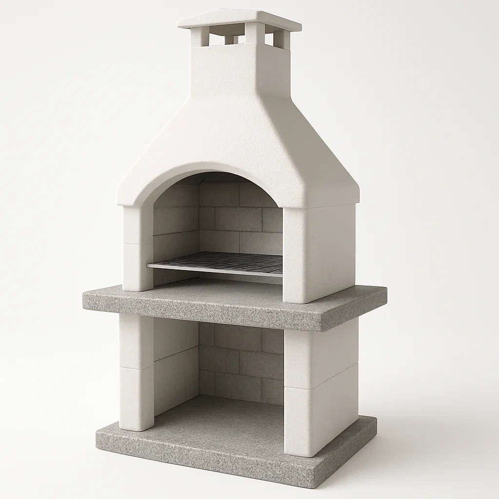 Jardin,Barbecue en pierre-Furnivaroz
