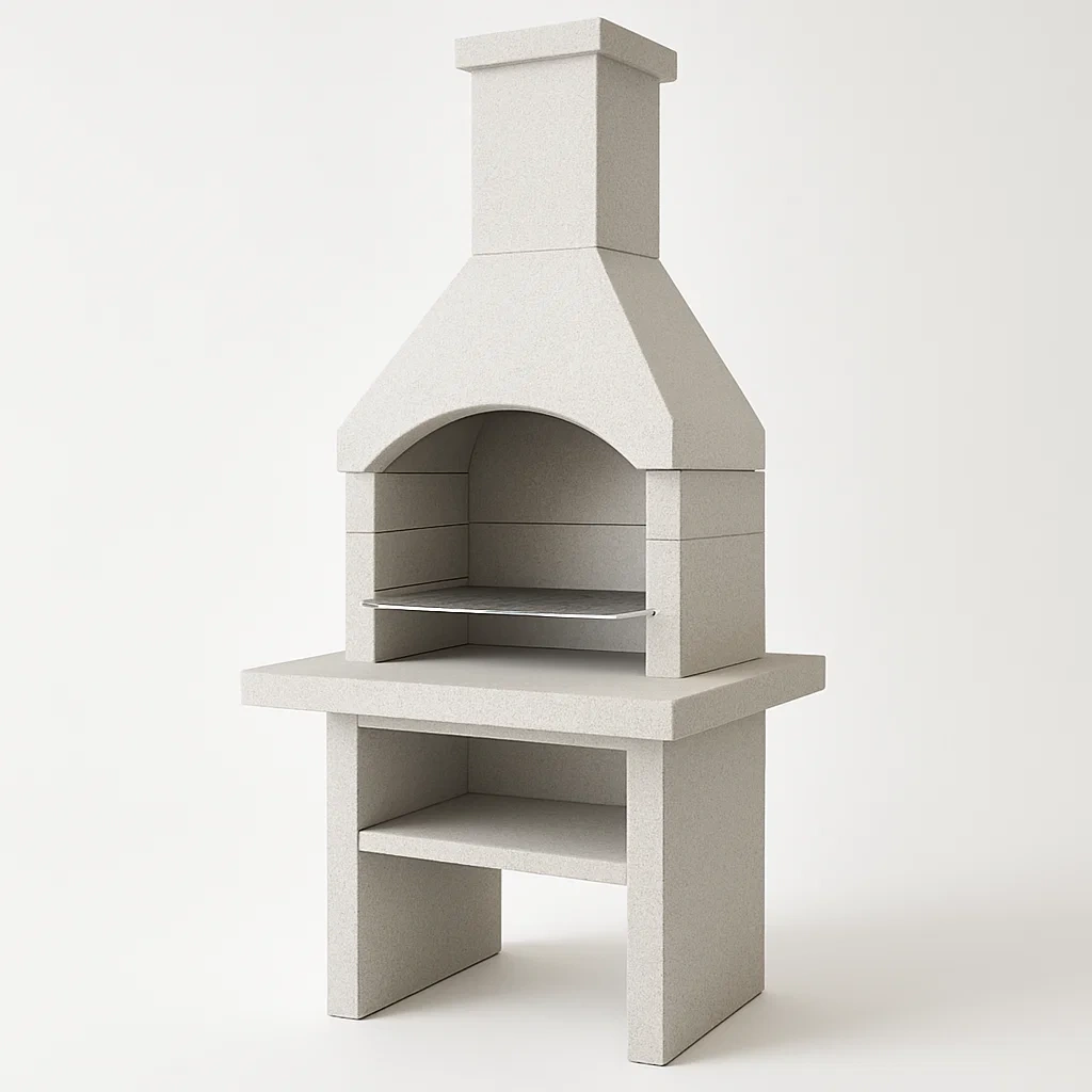 Jardin,Barbecue en pierre-Furnivaroz