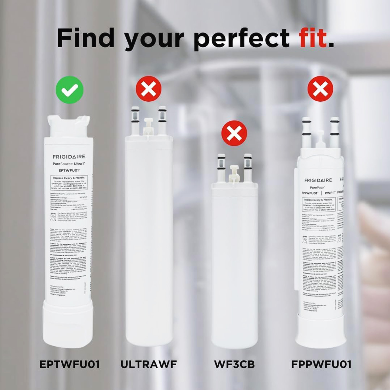 Frigidaire EPTWFU01 Refrigerator Water Filter