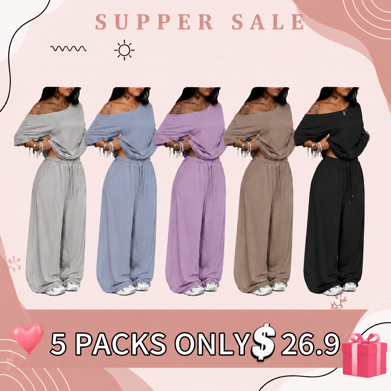 Everyday Essential Women’s 2-Piece Set – Relaxed Fit Style