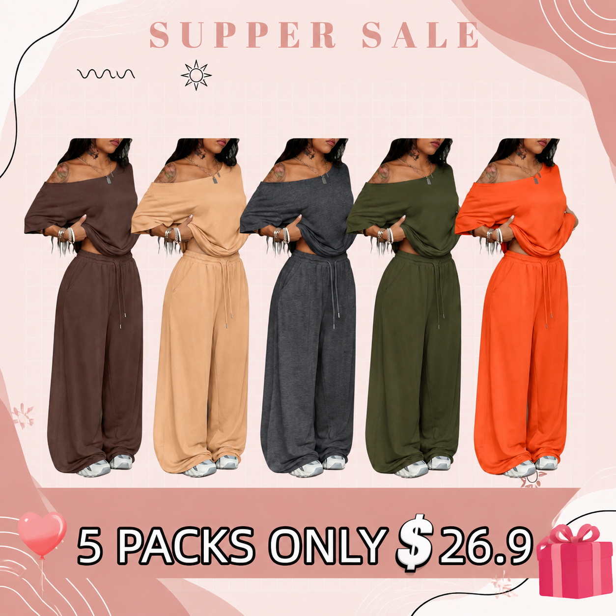 Everyday Essential Women’s 2-Piece Set – Relaxed Fit Style