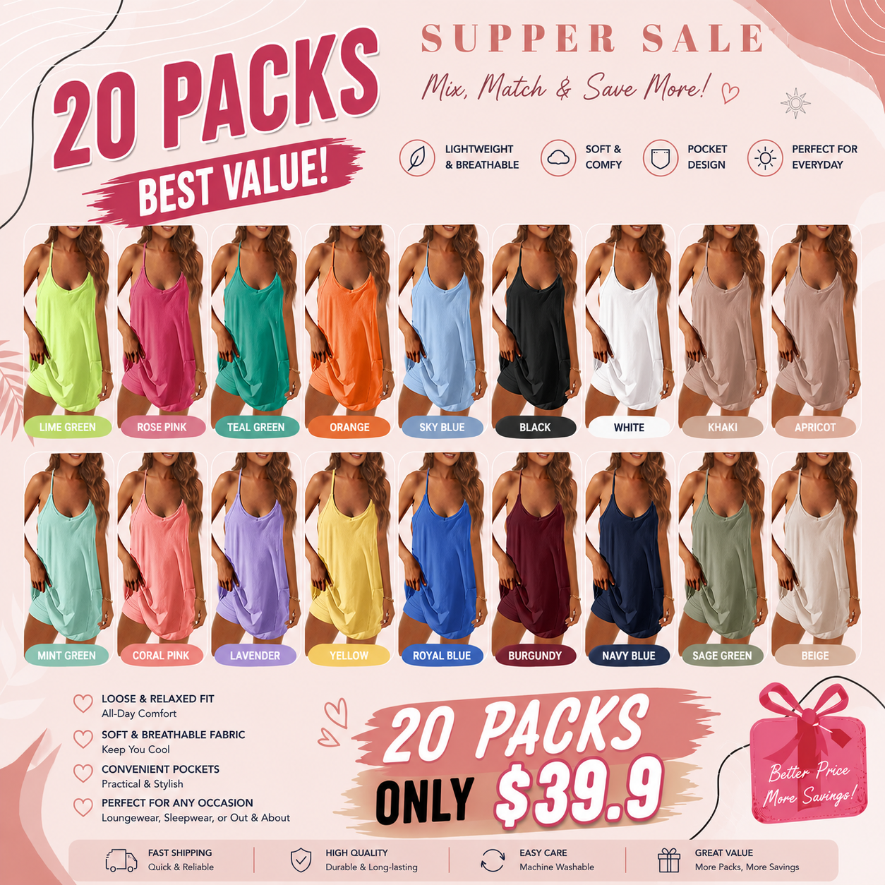 Womens Summer Sleeveless MiniDress V Neck Spaghetti