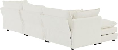 Neylory - Sofá de dos plazas con 2 almohadas para sala de estar, recámara, departamento, 2 plazas de felpilla para asiento profundo
