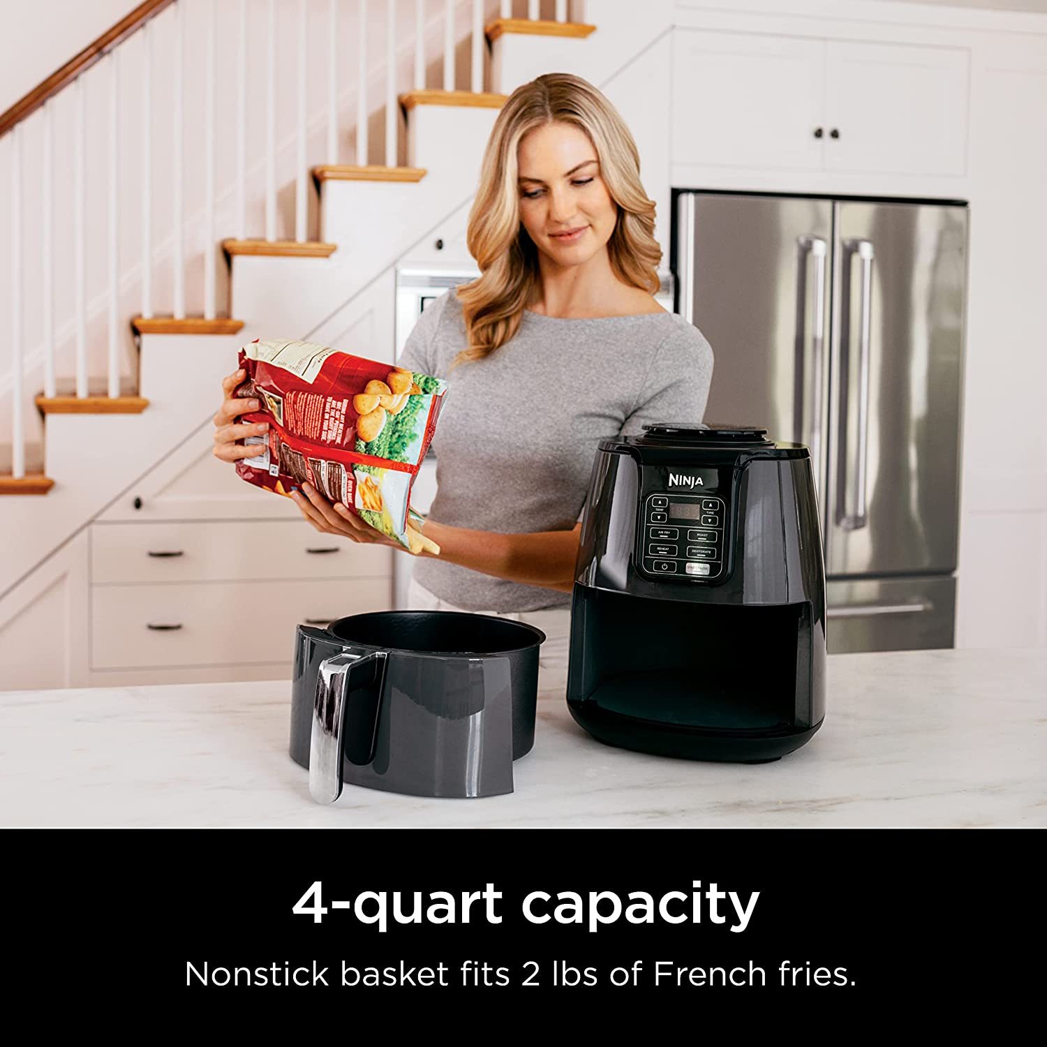 Ninja AF161 Max XL Air Fryer, 5.5 qt, grey