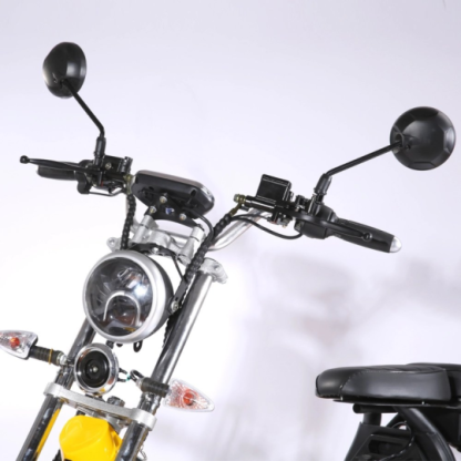 Patinete eléctrico para adultos de 3 ruedas, motocicleta eléctrica con asiento para pasajero