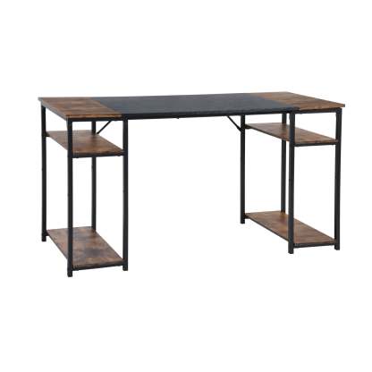 Escritorio Grande 140cm Color Madera con Negro,con Bolsa de Almacenamiento