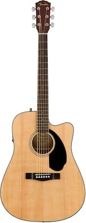 Guitarra Acústica-eléctrica Fender Cd-60sce Solid Top Con Paquete - Venta Internacional.