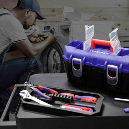 Caja con Set de Herramientas Workpro con 38 pzas
