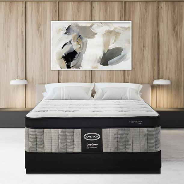 Colchón King Size America Leyton Full Comfort Memory