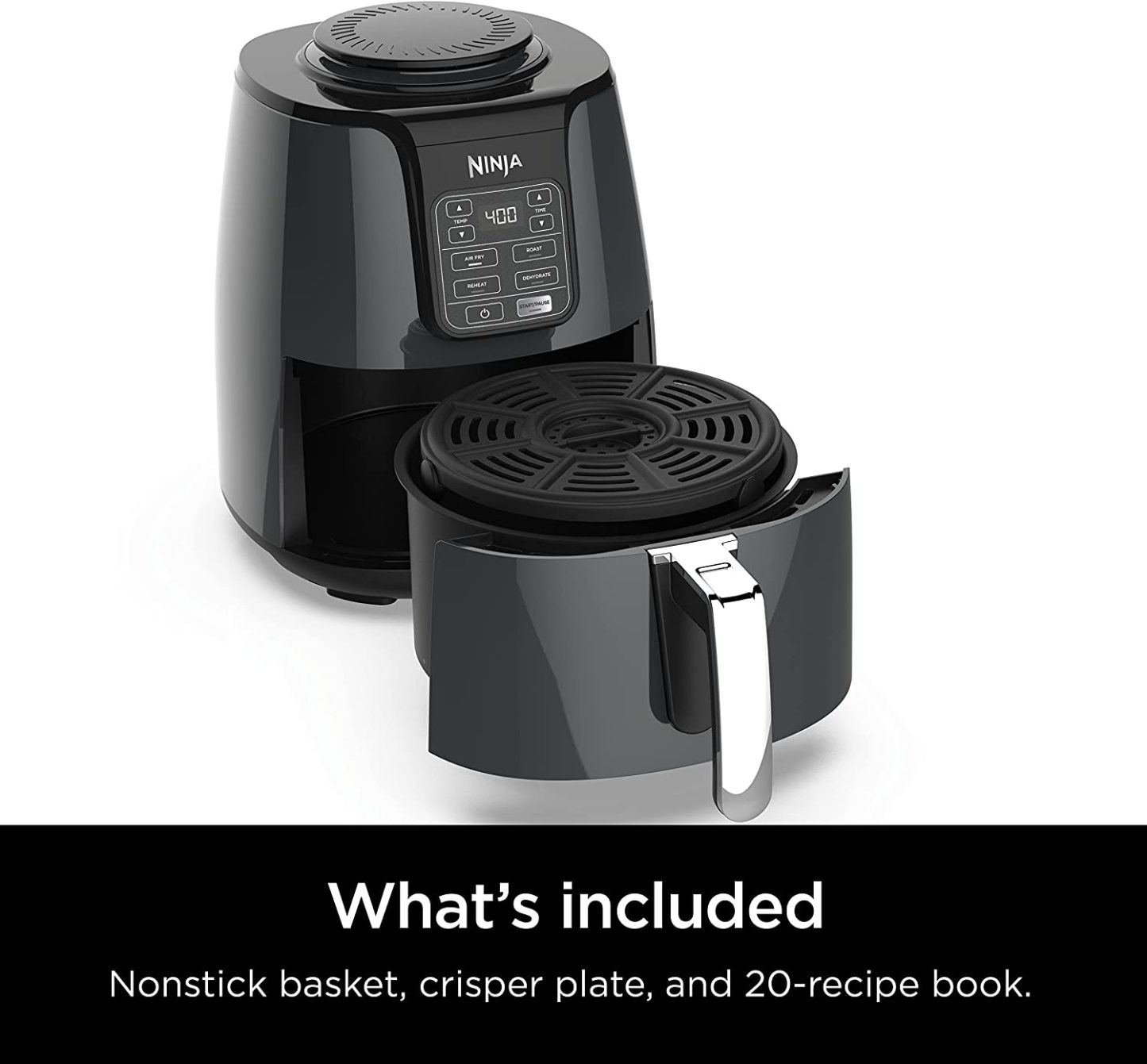 Ninja AF161 Max XL Air Fryer, 5.5 qt, grey