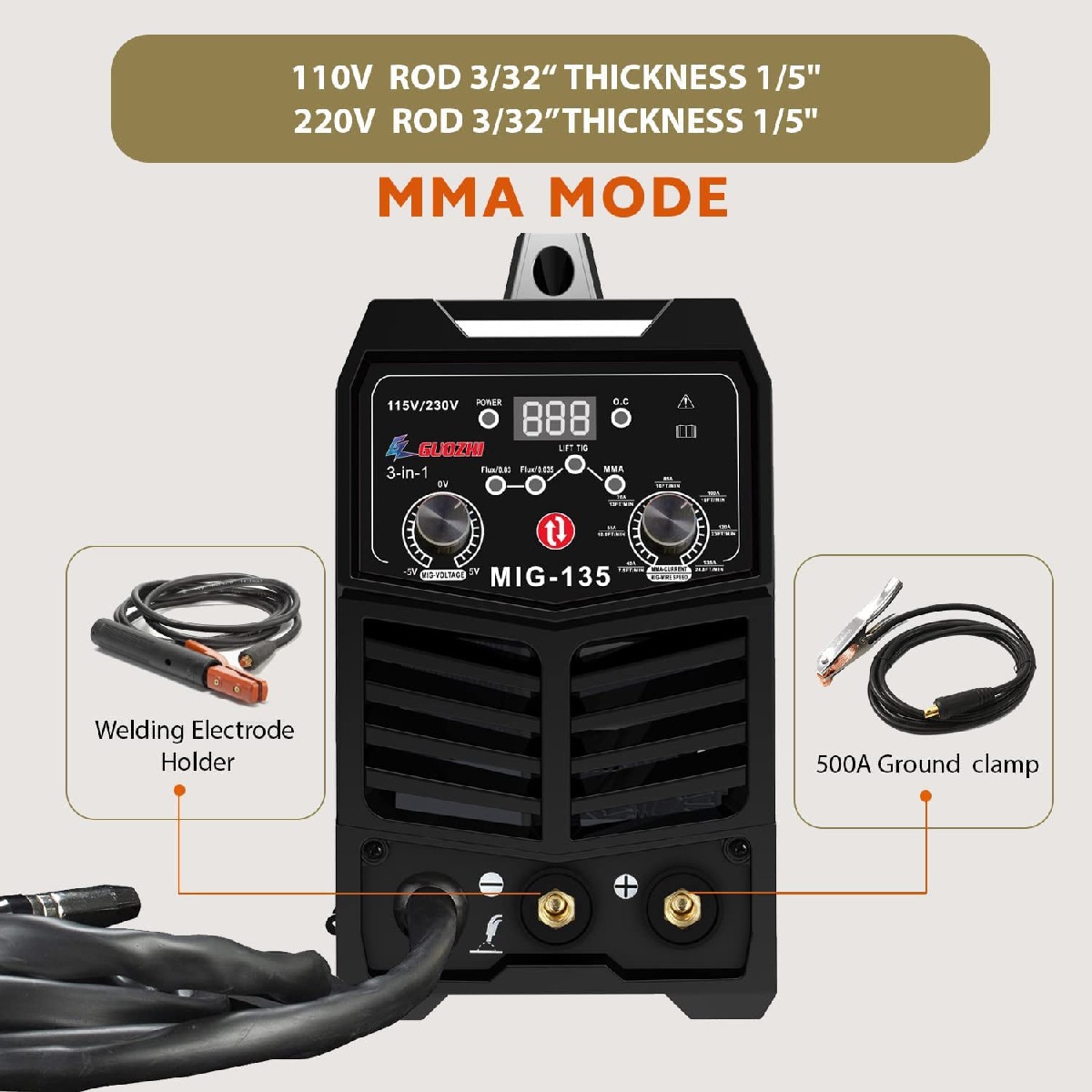 💖Último día de liquidación💥Soldadora MIG Power MIG 211i K6080 de Lincoln Electric