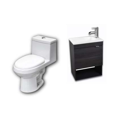 Esatto® Mueble De Baño Bleu Completos Y Sanitario Espejo Gratis ESATTO Paquete completo de mueble para baño