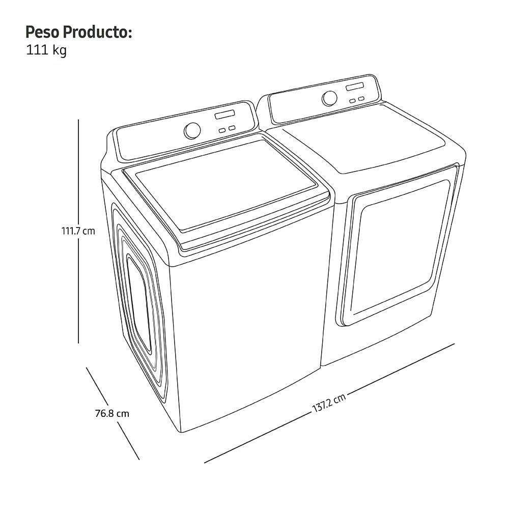 Lavadora y Secadora Samsung Carga Superior 20KG