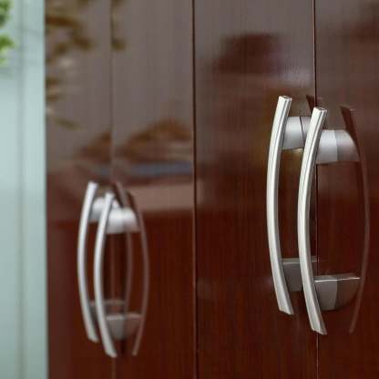 Closet Caoba 6 puertas 2 cajones