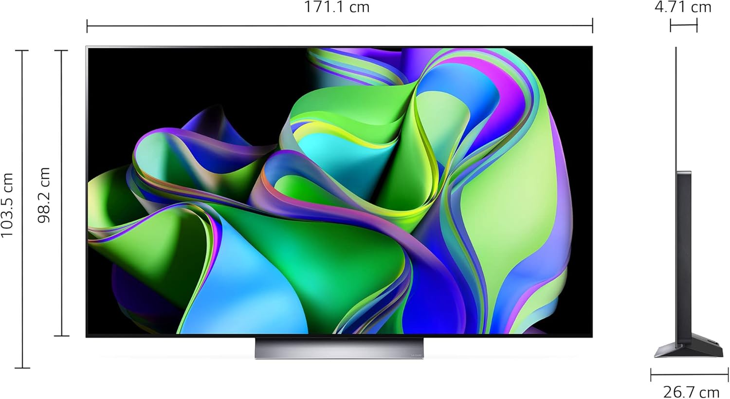 LG Pantalla OLED EVO 55 Pulgadas 4K Smart TV 2024 ThinQ AI OLED55C4PSA