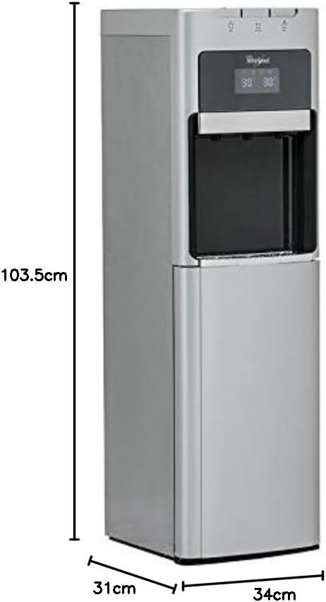 Despachador de Agua Whirlpool con Garrafón Oculto Gris modelo WK-5915/BD
