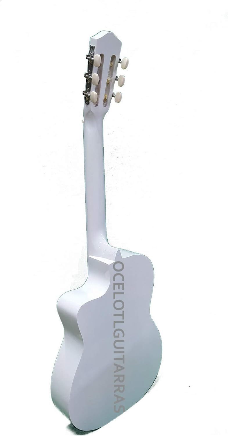 Guitarra Acústica Curva Ocelotl® Paquete Vital De Accesorios (Negro)