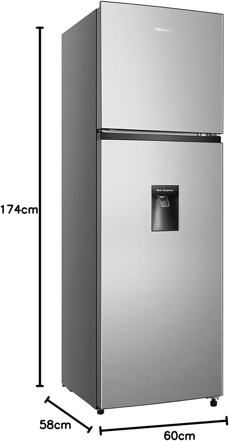 Refrigerador Top Mount Hisense 9 Pies Cúbicos Tecnología No Frost RT90N6WKX2