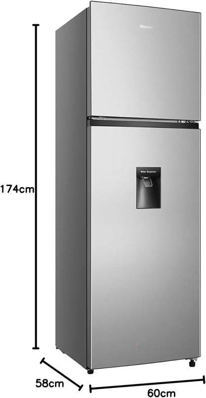 Refrigerador Top Mount Hisense 9 Pies Cúbicos Tecnología No Frost RT90N6WKX2