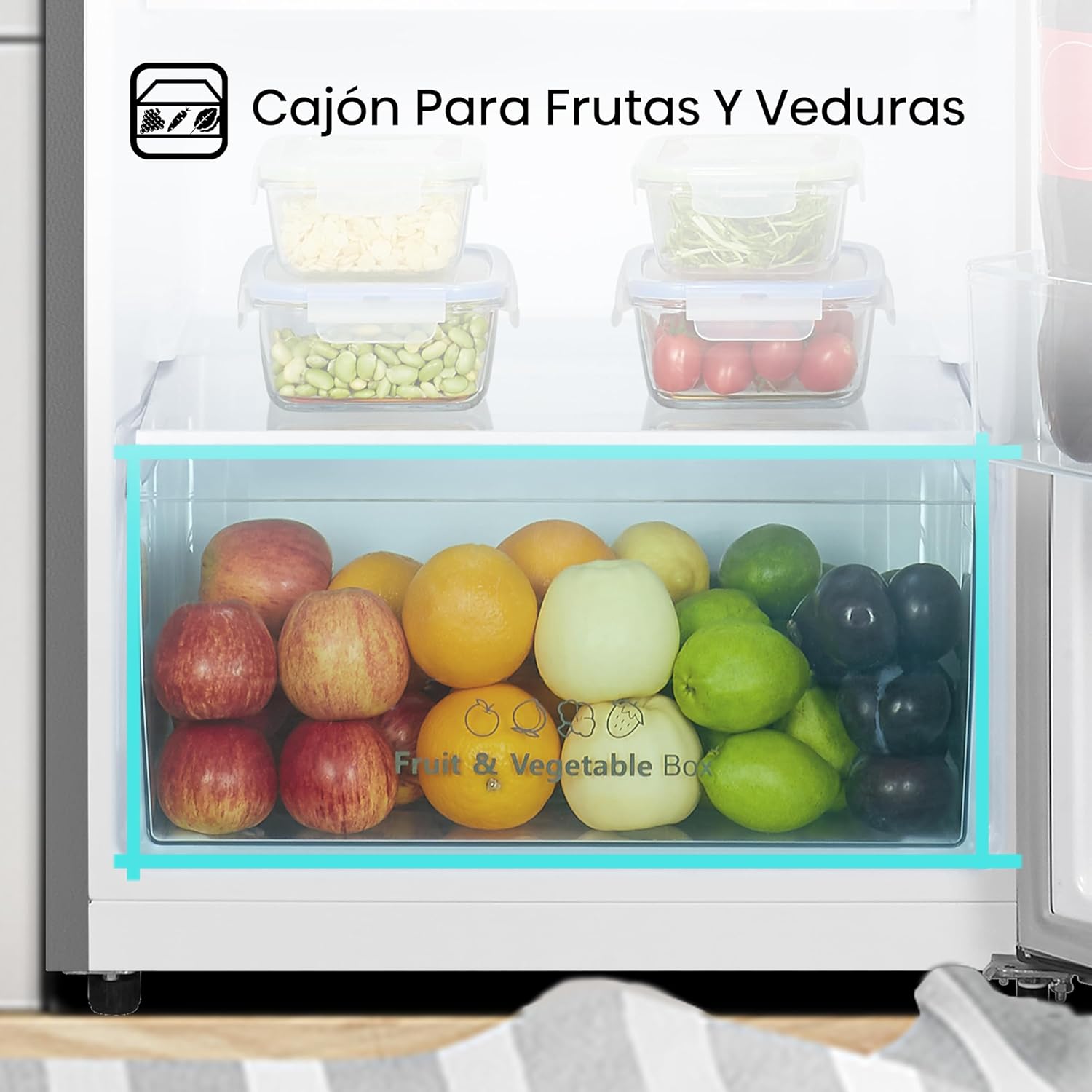 Refrigerador Top Mount Hisense 9 Pies Cúbicos Tecnología No Frost RT90N6WKX2