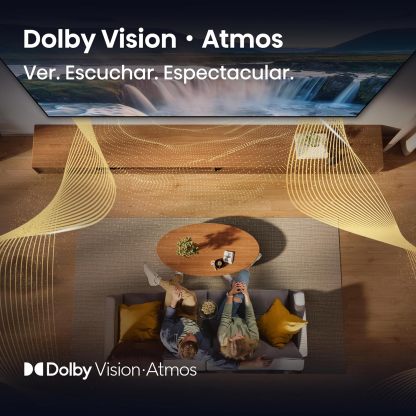 Hisense Television QD6QFM (Modelo 2025) Pantalla 43 Pulgadas,QLED Smart Fire TV UHD 4K,Control Remoto por Voz con Alexa,Escalado AI a 4K,Dolby Vision Atmos, Modo de Juego Plus