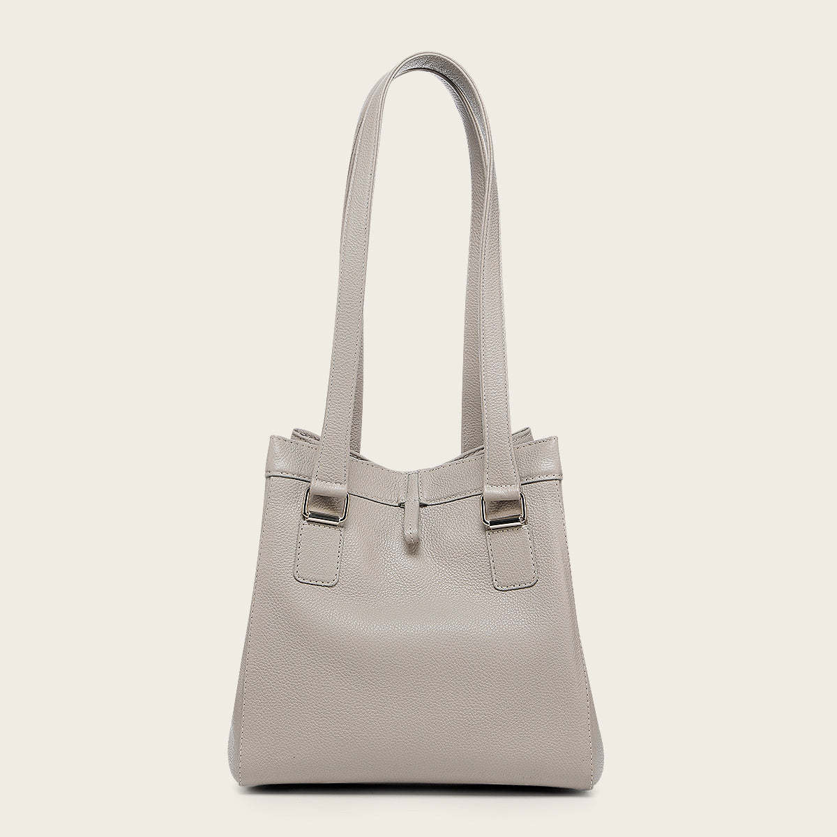 Bolso tote en piel genuina de pitón para dama