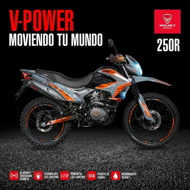 Motocicleta Veloci Defender Dynamik Tech 250cc 2025 Gris