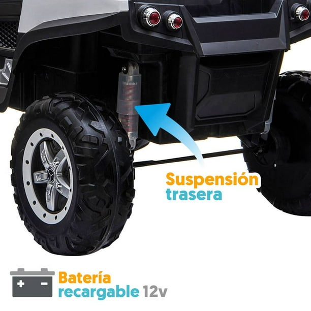 Montable Eléctrico Mercedes Benz Unimog Blanco