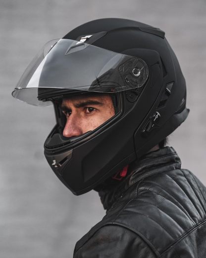 ILM - Casco de Motocicleta Modular Integrado con Bluetooth, con protección Solar para Mp3, Modelo 953/953 Pro