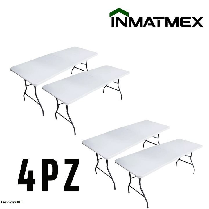 Mesa Plegable Blanca INMATMEX Mesa portafolio