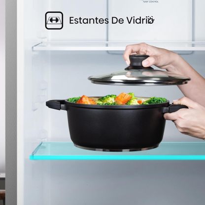 Refrigerador Top Mount Hisense 9 Pies Cúbicos Tecnología No Frost RT90N6WKX2