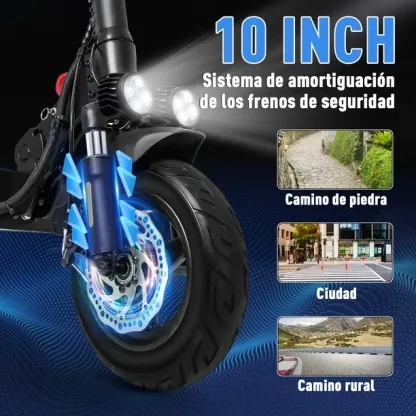 Scooter Eléctrico Honey Whale T4-B Negro Honey whale T4